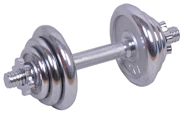 Nakládací činka Spartan 10kg - chromová